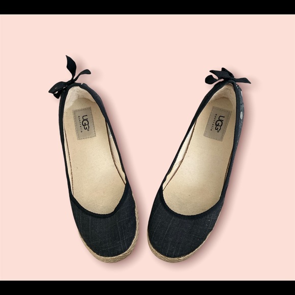 UGG womens light black slip on shoes - size 7 - Picture 2 of 6